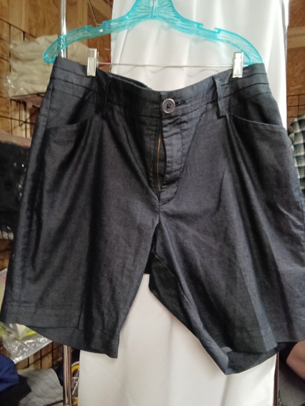 Lady's Dark Gray Shorts with Button Closure - 25% Off When You Bundle 5+ Items!